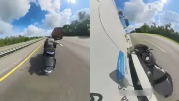 motorcyclist left unconscious after crashing into pickup truck then struck by tractor trailer in dominican republic.jpg